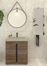 Dafne Italian Design Coppia di Mobili bagno moderno con lavabo a terra - Castagno Vecchio