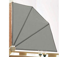 GRASEKAMP Qualität seit 1972 Grasekam - Paravento per Balcone, 120 x 120 cm, Colore Grigio, con Parete divisoria