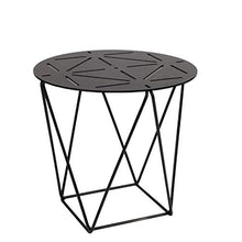 Yyqx Comodino Tavolino da Salotto con Balcone Geometrico, Semplice tavolino da Salotto Creativo in Ferro battuto Comodini Letto