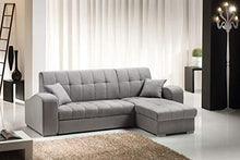 Casarreda Store Divano Letto angolare MOD. New Vienna con penisola Reversibile Contenitore e bracciolo ad Onda - Arredi Casa