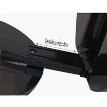Dr.Sprayer Lampada da Tavolo Specchio Luminoso bifacciale Rotondo Specchio per Trucco Nero a LED Triplo con Lente d'Ingrandimento Specchio Portatile Creativo 5X Due File