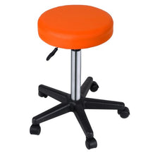 MIADOMODO Sgabelli Regolabili con Ruote Colore Arancione Set da 1