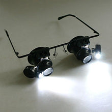 SaySure - Watch Repair Glasses Style Magnifier Loupe 20X with LED Light