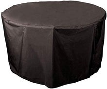 N / A Copre mobili da Giardino, Tavolo da Giardino, coperture Impermeabili, Robusto 420D Oxford Coperto Set Tabella di Patio di mobili da Giardino Rotondo, Diverse Misure,140x95.