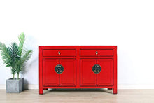 Yajutang - Comò con 4 ante e 2 cassetti, colore: Rosso