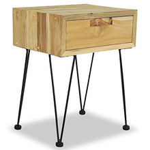 FAMIROSA Comodini 2 pz 40x30x50 cm in Legno Massello di Teak