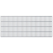 vidaXL Set 9 Pannelli di recinzione 2D giardino 2008x830mm 18m grigio in acciaio