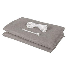 SMLJFO - Parabrezza per balconi e privacy, per portico, esterno, cortile, patio, balcone con corda e fascette (0,9 × 5 m), grigio