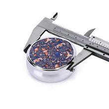 All My Birds - Contenitore rotondo per pillole con 3 scomparti in metallo, per medicina e vitamina