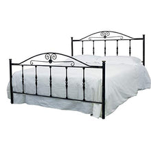 Letto Una Piazza E Mezza in Ferro Battuto Color Antracite 132x203xh119 Cm