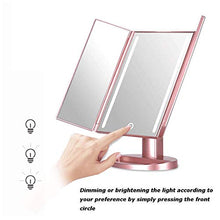 Damai Nuovo Sensore di Tocco del Desktop LED Specchio for Il Trucco Specchio di Bellezza Specchio Pieghevole Specchio for Il Trucco