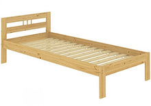 Erst-Holz Solido Letto Classico Corto in Pino massello Laccato 90x190 con doghe rigide 60.64-09-190