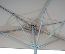 Ombrellone da balcone salvaspazio Parla Plus 135x260x252cm ~ avorio con base