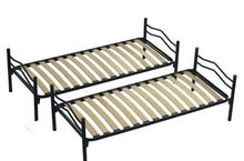 DOLCI SOGNI Letto a Castello per Adulti e Bambini 205x80 cm Altezza 150 cm, Colore Argento, Letti a Castello con 2 Rete Letto Singolo 80x190, Scomponibile in 2 Letti Singoli
