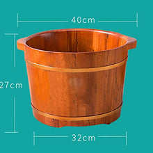 YLL Canna per pediluvio Elm Footbath Piedi Vasca - Piedi ammollo Secchio, Robusto Legno Barile, Adatto for Spa, Massaggi, Sauna (27 Centimetri Alto)