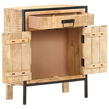 vidaXL Credenza 60x30x75 cm in Legno di Mango Grezzo