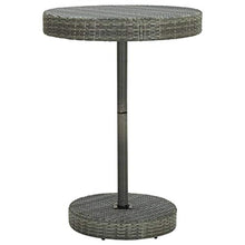 FAMIROSA Tavolo da Giardino Grigio 75,5x106 cm in Polyrattan