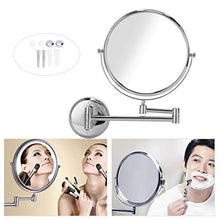 Specchio per il trucco a parete, Specchio da barba rotondo a parete per bagno, Bagno Elegante galvanica Accessori per specchio per il trucco Specchio per il trucco Specchio da barba per bagno