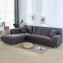 Jodimitty Copridivano con Penisola Elasticizzato Fodera Copridivano Chaise Longue Antiscivolo Antimacchia Sofa Cover Componibile in Poliestere a Forma di L - Arredi Casa