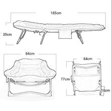 CCLLA Foldingner Single Bed, Home Office Nap Artifact Letto Portatile Semplice Letto da accompagnamento per Ospedale Lettino Prendisole Grigio Scuro