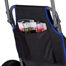 Relaxdays Carrellino Pieghevole, Sedia da Spiaggia con Ruote, max. 100 kg ca, Carrello Grande da Mare, Nero, acciaio, poliestere, gomma, 1 pz