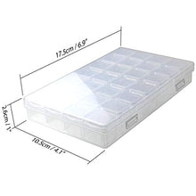 iGadgitz Home U7112 Scatola per Diamond Painting (28 slot) Storage Box Organizer Plastica Ricamo -Trasparente -1 Scatole
