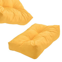 [en.casa] Divano Paletta - a 5 posti con Cuscini - (Color Senape) Set Completo incl. bracciolo e Schienale
