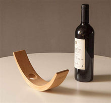 COLiJOL Portabottiglie per Vino a Bottiglia Singola Portabottiglie per Vino con Bilanciamento Espositore da Banco Espositore in Bambù