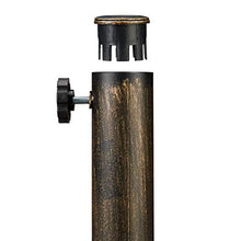 Relaxdays Base per Ombrellone, per Aste da 38-50 mm, Resistente alle Intemperie, Giardino & Balcone, Ø 49,5 cm, Marrone
