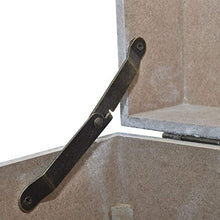 Xingshuoonline scatole portaoggetti apparenza Cemento 3 Pezzi Grigio MDF, Grande: 35 x 35 x 35 cm