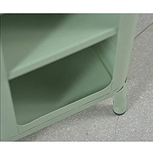 Comodini Tavolino Metallo Forma Semplice e Durevole e Pratico (Color : Gold)