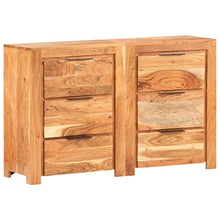 SKM Cassettiera 118x33x75 cm in Legno Massello di Mango (56.2kg)