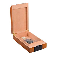 Auoeer Invecchiamento Legno di Cedro Portatile Creativo di personalità Retro-Arco Laterale Humidor