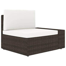 vidaXL Set Divani da Giardino 3 pz in Polyrattan Marrone - Arredi Casa