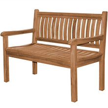 Teako Design - Panchina da giardino Arezzo in legno massiccio, larghezza 180 cm