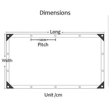 GDMING PVC Telone Impermeabile, Robusto Trasparente Telone con Occhielli E Bordi Rinforzati, Resistente agli Agenti Atmosferici Coperture per Mobili da Giardino, Personalizzabile