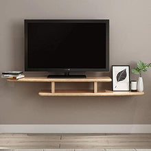 PQXOER-HO Mobile TV Parete Media Console Extra Bagagli, Galleggiante TV Stand Componente Shelf (Colore : Giallo, Dimensione : 150x22x14cm)