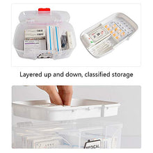 QQDL Kit di Pronto Soccorso Medico Scatola Medica Portatile Facile da Aprire,chiudere e trasportare Durevole e Facile da Pulire Facile da trasportare Sigillo Fermo