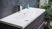 Mobile bagno Mars 800 SlimLine con specchio a LED antracite venato