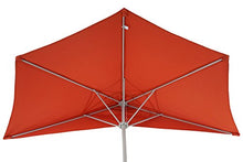 Ombrellone da balcone salvaspazio Parla Plus 135x260x252cm ~ arancio con base