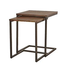 DGHJK Mobili per la casa, tavolino in Legno massello Set 2 Pezzi Comodino Comodino Lampada caffè