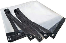 Telone Trasparente Telone Occhiellato Telo Anti Strappo E Antivento Telone per Barche, La Dimensione può Essere Personalizzata (Color : Transparent, Size : 3x3.5m)