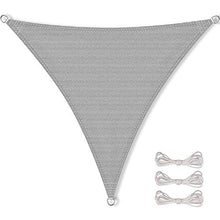 CelinaSun Tenda Parasole a Vela Giardino Balcone polietilene Basic HDPE Traspirante Triangolare 4x4x4 m Grigio Chiaro