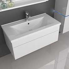 Home Deluxe - Set di mobili da bagno – Wangerooge Big bianco – grande – con lavabo e accessori completi – Larghezza lavandino: circa 80 cm (L) | Set di mobili da bagno