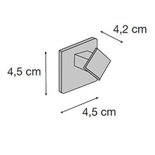 Serie Square - Appendino Metallo Cromato