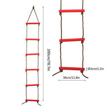 ffu Scala da Arrampicata per Bambini, Attrezzature per Lo Sport All'aperto per Scaletta da Arrampicata A Corda Single-Ended