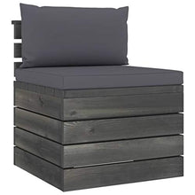 FAMIROSA Set Divani da Giardino su Pallet 6 pz con Cuscini Massello Pino-1851