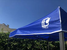 FT TENORE Gazebo RICHIUDIBILE 3X3 M Pieghevole A Fisarmonica Mercato TENDONE con Sacca (Blu)