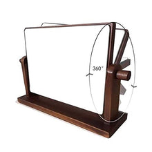 Specchio per Il Trucco Specchio con Il Basamento Portatile di Trucco Vanity Specchi Desk Piedi Slim Legno Solido dello Specchio di Trucco Fai da Te sulla Parte Posteriore Noce Fashion Color