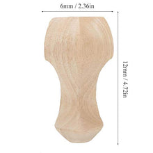 DAUERHAFT Accessori da Ufficio ecologici per Gambe in Legno massello(12 * 6cm)